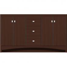 Strasser Woodenwork 43-591 - 60 X 21 X 34.5 Ravenna View Vanity Slab Choc Oak Db