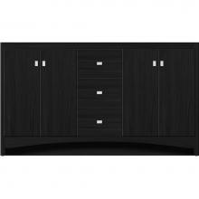 Strasser Woodenwork 43-329 - 60 X 18 X 34.5 Ravenna View Vanity Slab Midnight Oak Db