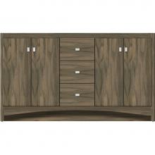 Strasser Woodenwork 43-325 - 60 X 18 X 34.5 Ravenna View Vanity Slab Dusky Oak Db