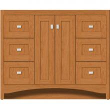 Strasser Woodenwork 42-304 - 42 X 21 X 34.5 Ravenna View Vanity Shaker Nat Cherry Sb