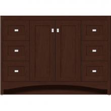 Strasser Woodenwork 42-996 - 48 X 21 X 34.5 Ravenna View Vanity Shaker Choc Cherry Sb