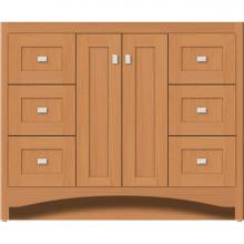 Strasser Woodenwork 42-306 - 42 X 21 X 34.5 Ravenna View Vanity Shaker Nat Oak Sb