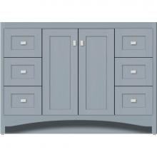 Strasser Woodenwork 42-655 - 48 X 18 X 34.5 Ravenna View Vanity Shaker Silver Oak Sb