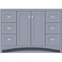 Strasser Woodenwork 42-653 - 48 X 18 X 34.5 Ravenna View Vanity Shaker Sat Silver Sb