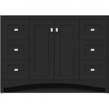 Strasser Woodenwork 42-652 - 48 X 18 X 34.5 Ravenna View Vanity Shaker Sat Black Sb