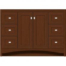 Strasser Woodenwork 42-573 - 48 X 18 X 34.5 Ravenna View Vanity Deco Miter Pecan Cherry Sb