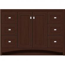 Strasser Woodenwork 42-942 - 48 X 21 X 34.5 Ravenna View Vanity Deco Miter Choc Cherry Sb