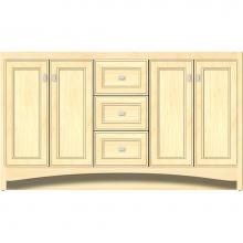 Strasser Woodenwork 43-455 - 60 X 21 X 34.5 Ravenna View Vanity Deco Miter Nat Maple Db