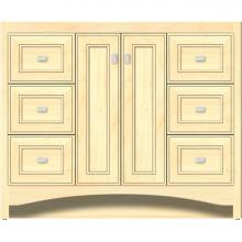 Strasser Woodenwork 42-258 - 42 X 21 X 34.5 Ravenna View Vanity Deco Miter Nat Maple Sb