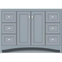 Strasser Woodenwork 42-948 - 48 X 21 X 34.5 Ravenna View Vanity Deco Miter Silver Oak Sb