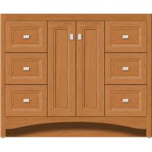 Strasser Woodenwork 42-287 - 42 X 21 X 34.5 Ravenna View Vanity Ogee Miter Nat Cherry Sb