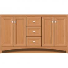 Strasser Woodenwork 43-263 - 60 X 18 X 34.5 Ravenna View Vanity Ogee Miter Nat Oak Db