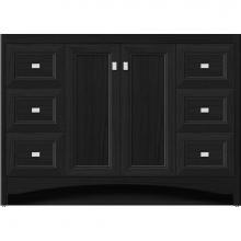 Strasser Woodenwork 42-619 - 48 X 18 X 34.5 Ravenna View Vanity Ogee Miter Midnight Oak Sb