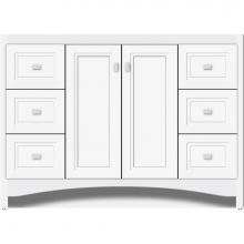 Strasser Woodenwork 42-631 - 48 X 18 X 34.5 Ravenna View Vanity Ogee Miter Sat White Sb