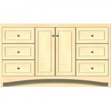 Strasser Woodenwork 43-374 - 60 X 18 X 34.5 Ravenna View Vanity Ultra Nat Maple Sb