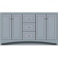 Strasser Woodenwork 43-389 - 60 X 18 X 34.5 Ravenna View Vanity Ultra Silver Oak Db