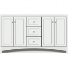 Strasser Woodenwork 43-379 - 60 X 18 X 34.5 Ravenna View Vanity Ultra Powder Grey Db