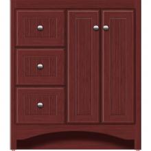 Strasser Woodenwork 40-224 - 30 X 18 X 34.5 Ravenna View Vanity Beaded Dk Cherry Lh