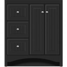 Strasser Woodenwork 40-572 - 30 X 21 X 34.5 Ravenna View Vanity Beaded Sat Black Lh