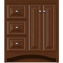 Strasser Woodenwork 40-254 - 30 X 18 X 34.5 Ravenna View Vanity Classic Miter Pecan Cherry Lh