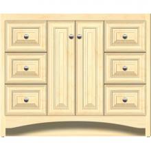 Strasser Woodenwork 42-217 - 42 X 21 X 34.5 Ravenna View Vanity Classic Miter Nat Maple Sb