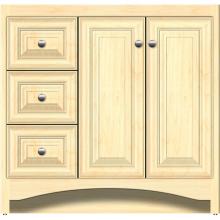 Strasser Woodenwork 40-923 - 36 X 18 X 34.5 Ravenna View Vanity Classic Miter Nat Maple Lh