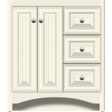 Strasser Woodenwork 40-279 - 30 X 18 X 34.5 Ravenna View Vanity Classic Miter Sat Biscuit Rh