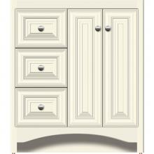 Strasser Woodenwork 40-278 - 30 X 18 X 34.5 Ravenna View Vanity Classic Miter Sat Biscuit Lh