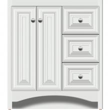 Strasser Woodenwork 40-603 - 30 X 21 X 34.5 Ravenna View Vanity Classic Miter Powder Grey Rh