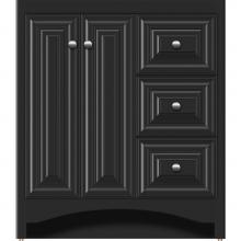 Strasser Woodenwork 40-282 - 30 X 18 X 34.5 Ravenna View Vanity Classic Miter Sat Black Rh