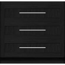 Strasser Woodenwork 23-315 - 36 X 18 X 34.5 Montlake Town Vanity Shaker Midnight Oak 3 Drw