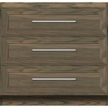 Strasser Woodenwork 23-397 - 36 X 21 X 34.5 Montlake Town Vanity Deco Miter Dusky Oak 3 Drw