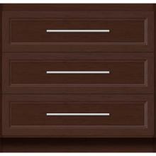 Strasser Woodenwork 23-420 - 36 X 21 X 34.5 Montlake Town Vanity Ogee Miter Choc Cherry 3 Drw