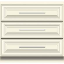 Strasser Woodenwork 23-389 - 36 X 21 X 34.5 Montlake Town Vanity Classic Miter Sat Biscuit 3 Drw