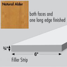 Strasser Woodenwork 01.189 - 6 X .75 X 36 Simplicity Filler Natural Alder