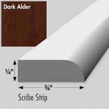 Strasser Woodenwork 01.195 - .25 X .75 X 48 Simplicity Scribe Dark Alder