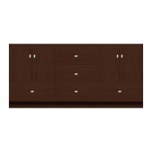 Strasser Woodenwork 11-078 - 72 X 21 X 34.5 Montlake Vanity Tiered Miter Choc Cherry Db