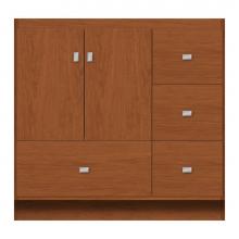 Strasser Woodenwork 11-576 - 36 X 21 X 34.5 Montlake Vanity Tiered Miter Cinn Cherry Rh