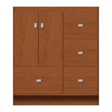 Strasser Woodenwork 11-582 - 30 X 18 X 34.5 Montlake Vanity Tiered Miter Cinn Cherry Rh