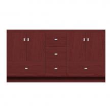 Strasser Woodenwork 11-667 - 60 X 18 X 32 Montlake Vanity Tiered Miter Dk Cherry Db