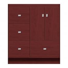 Strasser Woodenwork 11-724 - 30 X 18 X 34.5 Montlake Vanity Tiered Miter Dk Cherry Lh