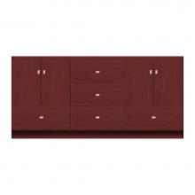 Strasser Woodenwork 11-738 - 72 X 21 X 34.5 Montlake Vanity Tiered Miter Dk Cherry Db