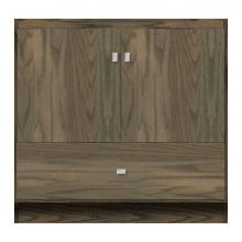 Strasser Woodenwork 11-819 - 36 X 18 X 34.5 Montlake Vanity Tiered Miter Dusky Oak Std