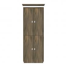 Strasser Woodenwork 11-864 - 18 X 18 X 48 Montlake Linen Upper Tiered Miter Dusky Oak