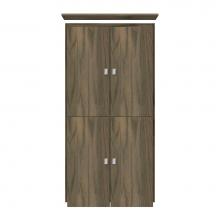 Strasser Woodenwork 11-867 - 24 X 21 X 48 Montlake Linen Upper Tiered Miter Dusky Oak