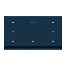 Strasser Woodenwork 11-927 - 60 X 18 X 34.5 Montlake Vanity Tiered Miter Lapis Night Sb