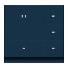 Strasser Woodenwork 11-936 - 36 X 21 X 34.5 Montlake Vanity Tiered Miter Lapis Night Rh
