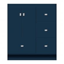 Strasser Woodenwork 11-942 - 30 X 18 X 34.5 Montlake Vanity Tiered Miter Lapis Night Rh