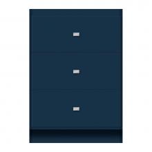 Strasser Woodenwork 11-946 - 24 X 21 X 34.5 Montlake Vanity Tiered Miter Lapis Night Std