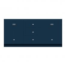 Strasser Woodenwork 11-989 - 72 X 18 X 34.5 Montlake Vanity Tiered Miter Lapis Night Db